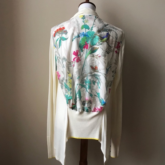 Ted Baker London Sweaters - [Ted Baker] Floral Bird Waterfall Cardigan